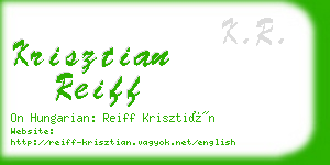 krisztian reiff business card